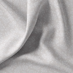 Algodón estampado OBIA Gris claro / Blanco